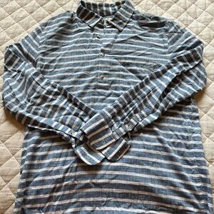 Marine Layer Linen Popover Long Sleeve